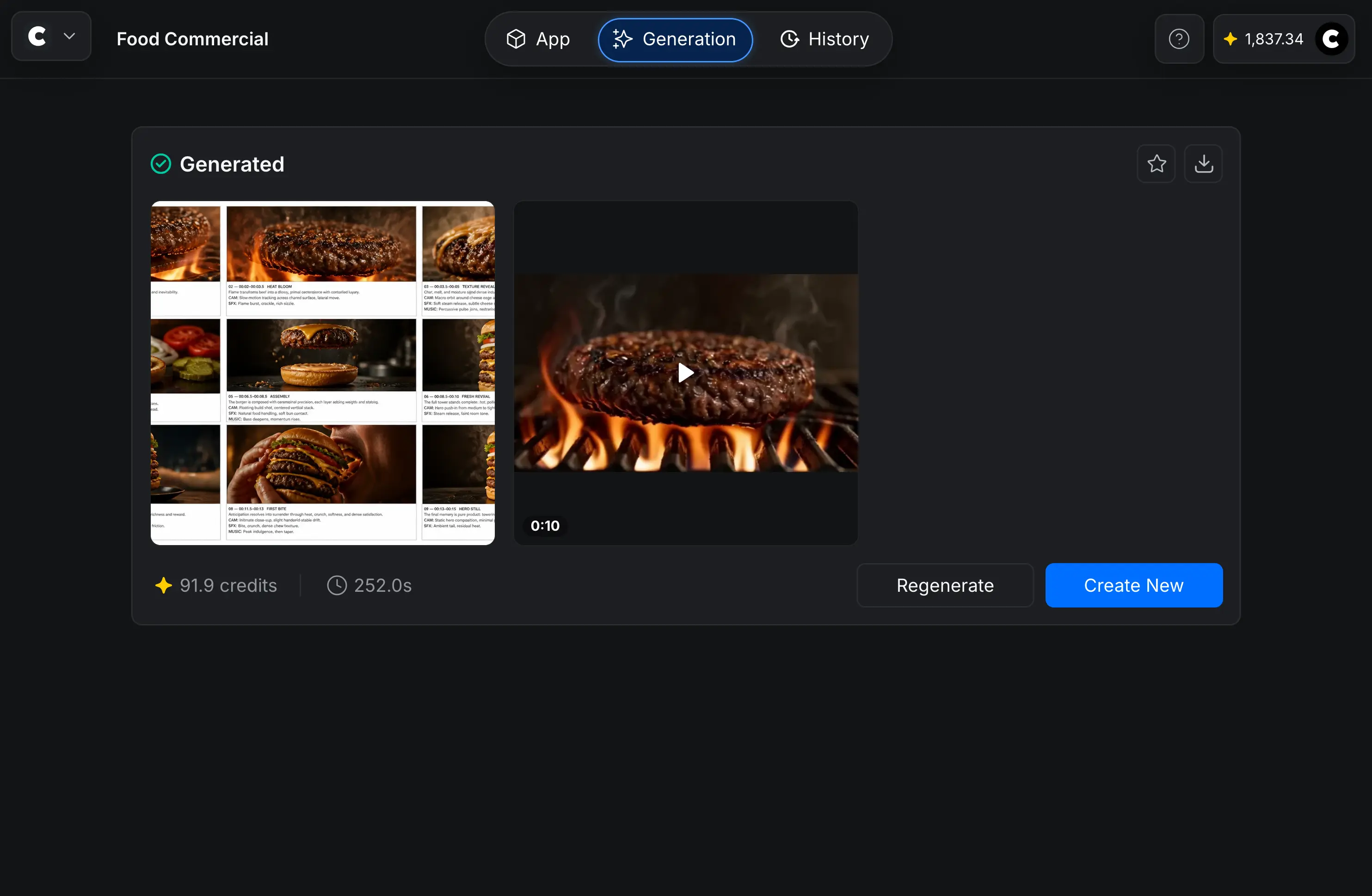 Generated App results